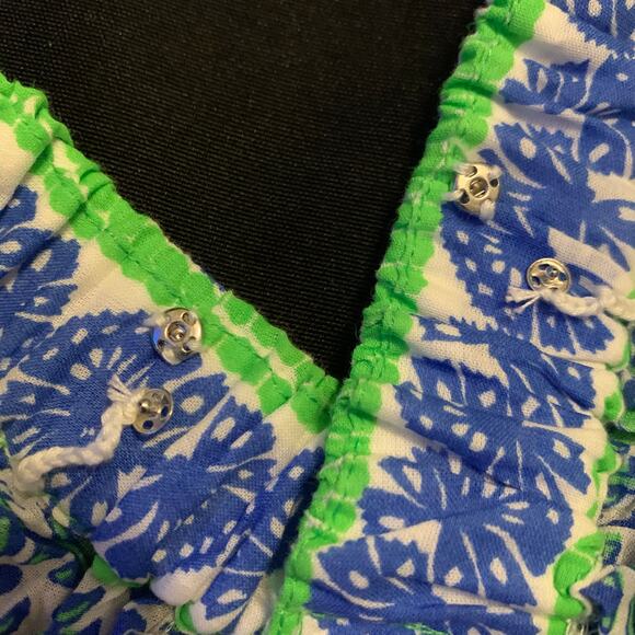 Gretchen Scott Womens Maxi Dress Large All Dolled Up East India Tiered Cotton - Picture 13 of 16